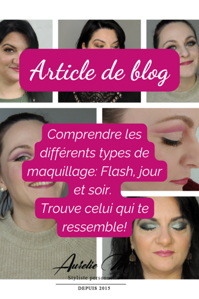 maquillage jour, flash, soirée